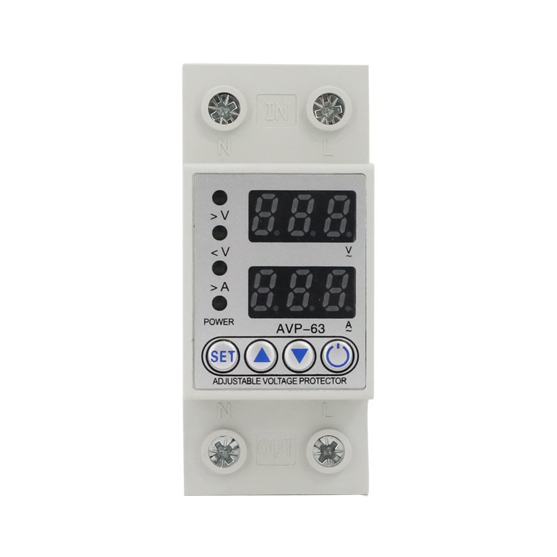ZOII ZYV-63S Single Phase Auto-reset Over Under Voltage Protector 2P 63A
