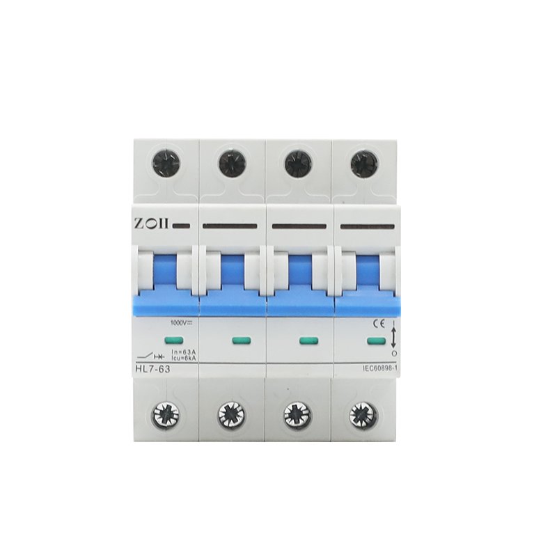 ZOII HL7-63 DC MCB: 250V-1000V DC Circuit Protection Solution